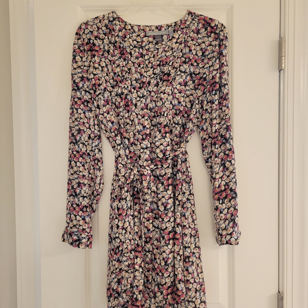 Long Flower Patterned Maternity Blouse